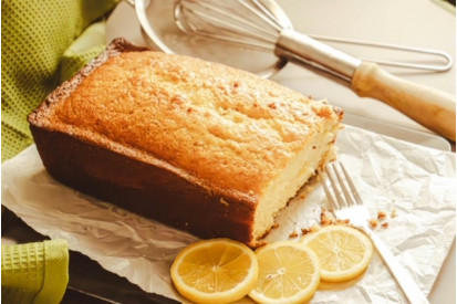 Cake moelleux au citron à l'huile d'Olive aromatisée à l'extrait naturel de romarin